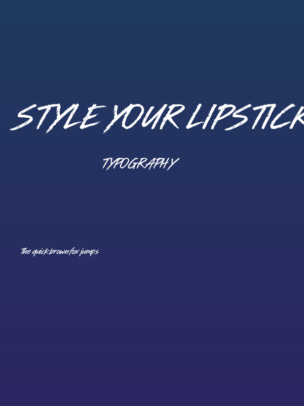 Style your Lipstick Poster