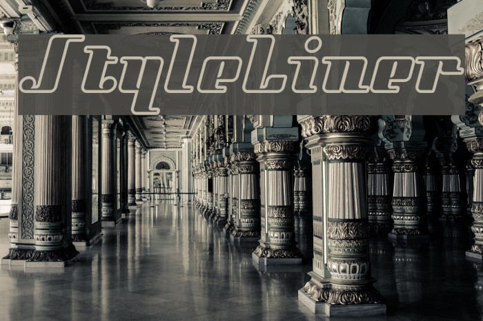 StyleLiner Font examples
