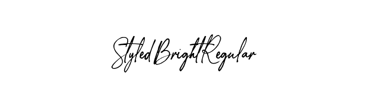 Styled Bright Regular  Free Fonts Download