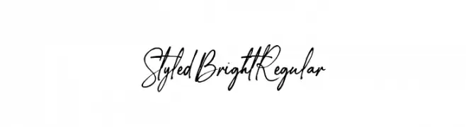Styled Bright Regular  Frei Schriftart Herunterladen