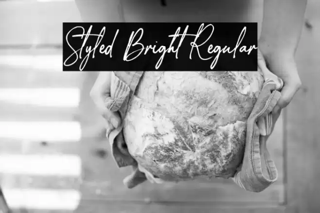 Styled Bright Regular Font examples