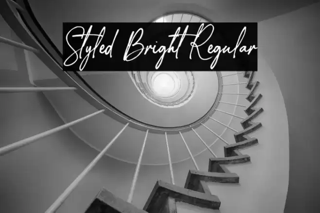 Styled Bright Regular Font examples