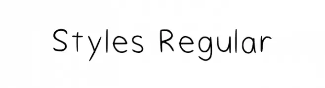 Styles Regular  Descarca Fonturi Gratis