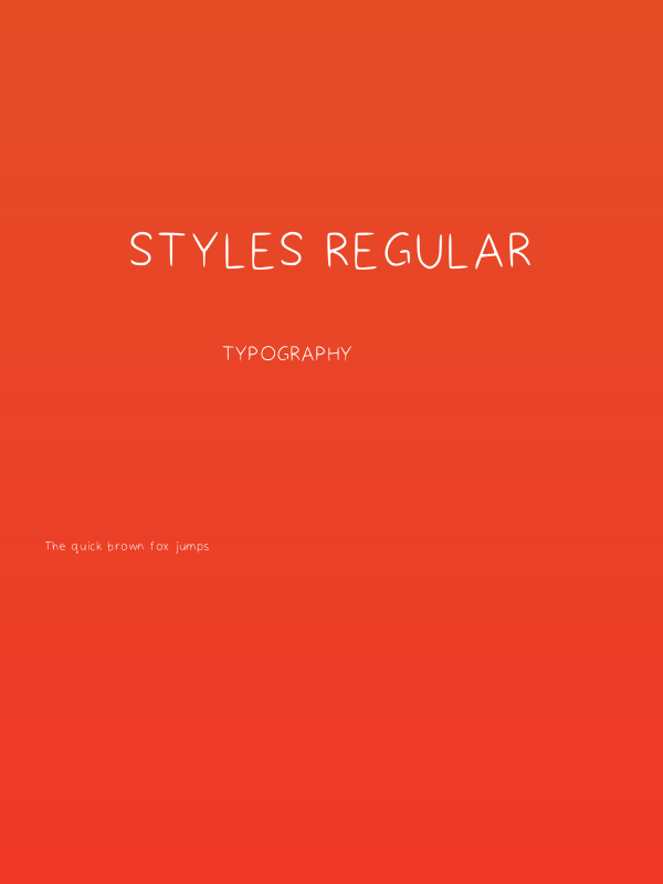 Styles Regular Poster
