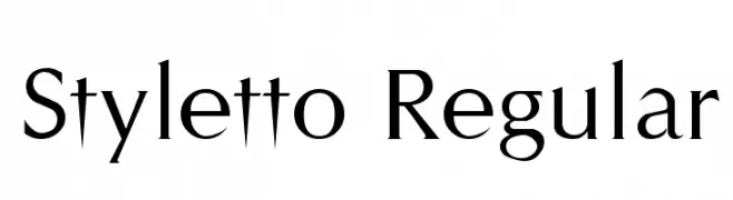 Styletto Regular  Frei Schriftart Herunterladen