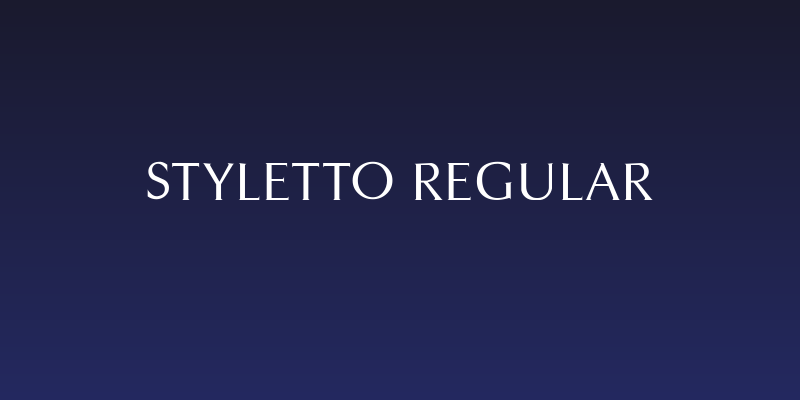 Styletto Regular Social Header