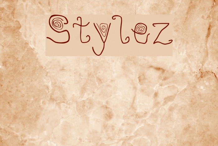 Stylez Font examples
