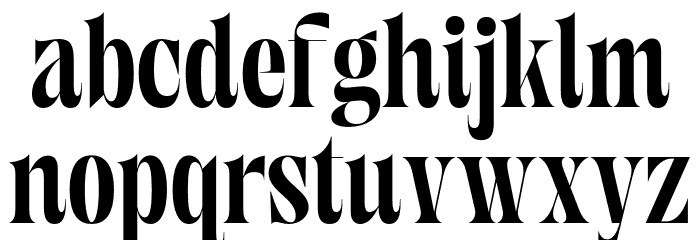 Stylica Headliner PERSONAL USE Regular Font LOWERCASE