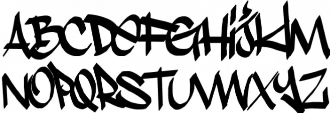 Stylin' BRK Original Font LOWERCASE