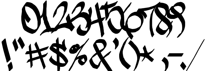 Stylin' BRK Font OTHER CHARS