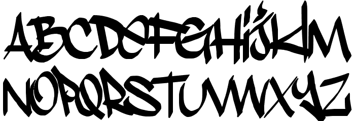 Stylin' BRK Font LOWERCASE