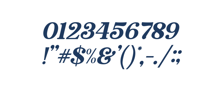 Stylish California Italic Other Characters