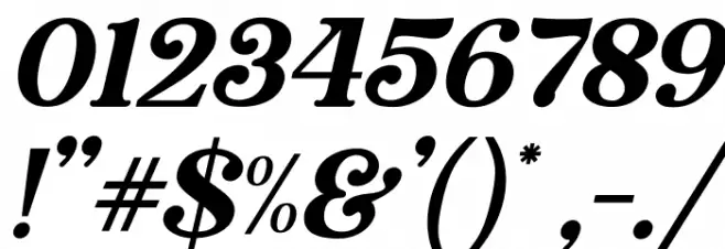 Stylish California Italic Font OTHER CHARS