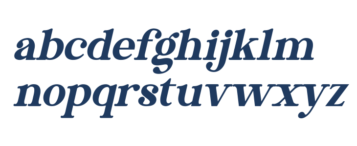 Stylish California Italic Lowercase