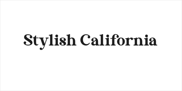 Stylish California Logo