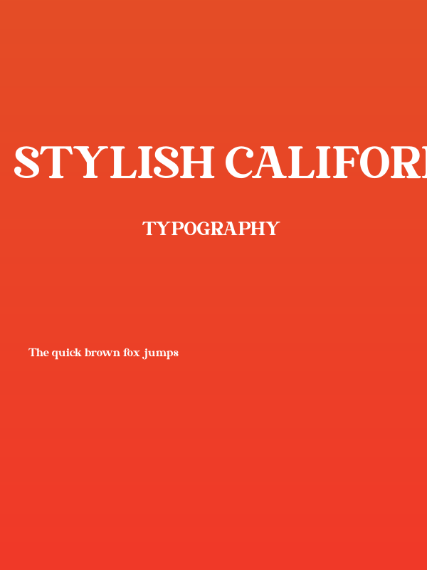 Stylish California Poster