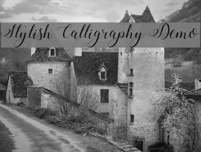 Stylish Calligraphy Demo Font examples