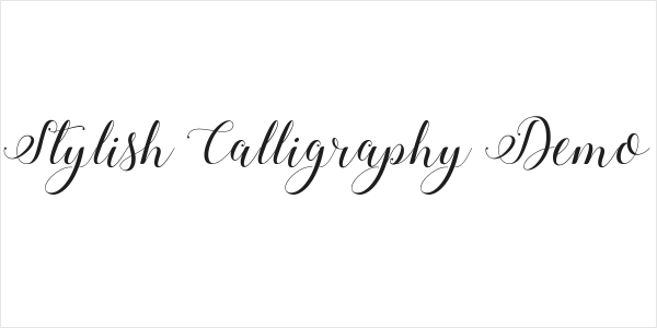 Stylish Calligraphy Demo Logo