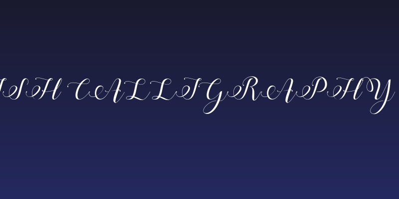 Stylish Calligraphy Demo Social Header
