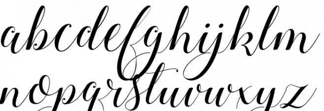 Stylish Calligraphy Demo Caratteri MINUSCOLO
