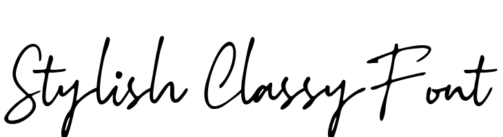 Stylish Classy Font  नि: शुल्क फ़ॉन्ट्स डाउनलोड