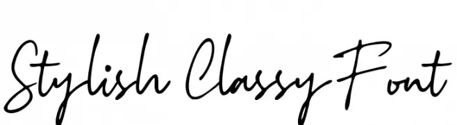 Stylish Classy Font  baixar fontes gratis