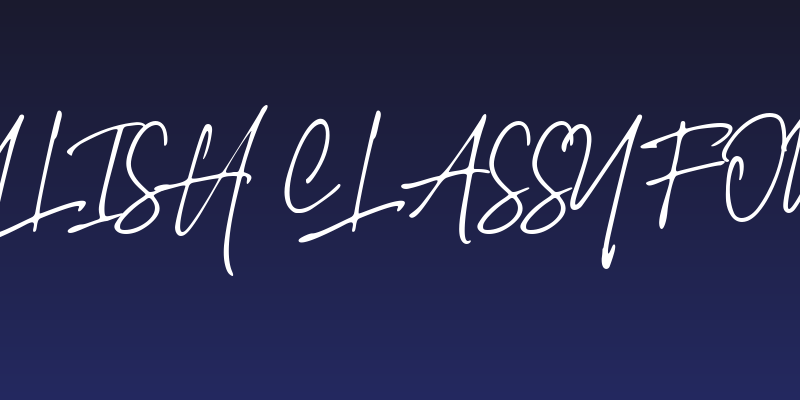 Stylish Classy Font Social Header