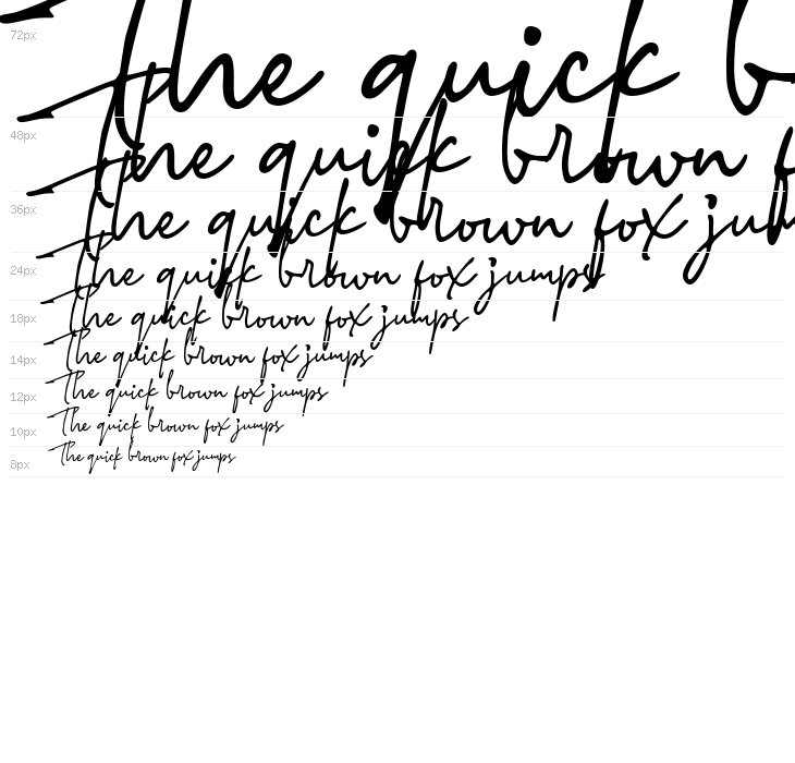 Stylish Classy Font Waterfall