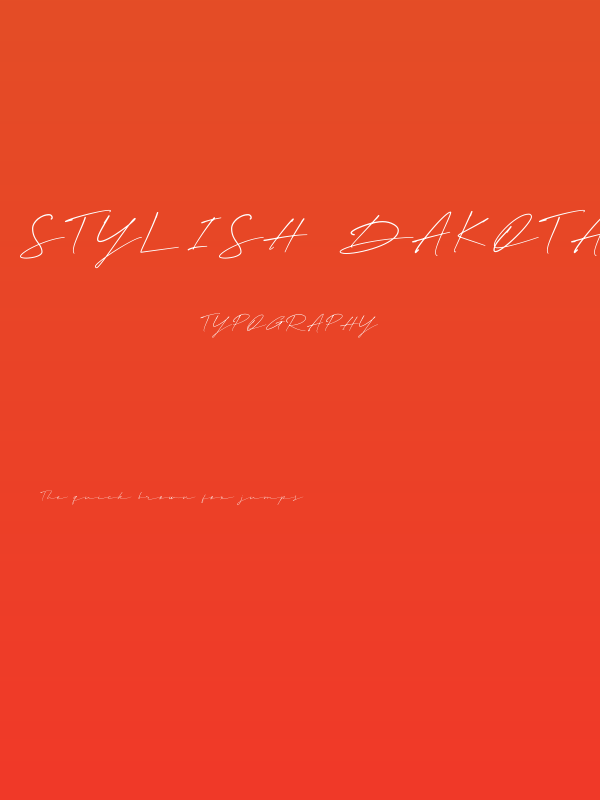 Stylish Dakota Poster