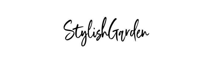 Stylish Garden  Frei Schriftart Herunterladen