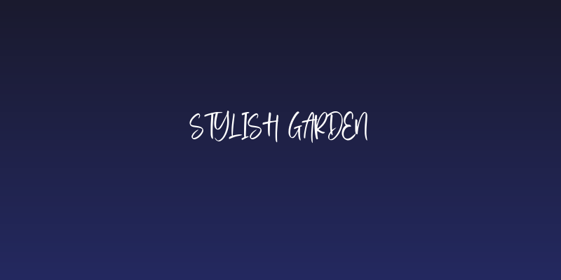 Stylish Garden Social Header