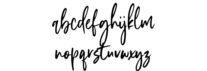 Stylish Garden Font LOWERCASE
