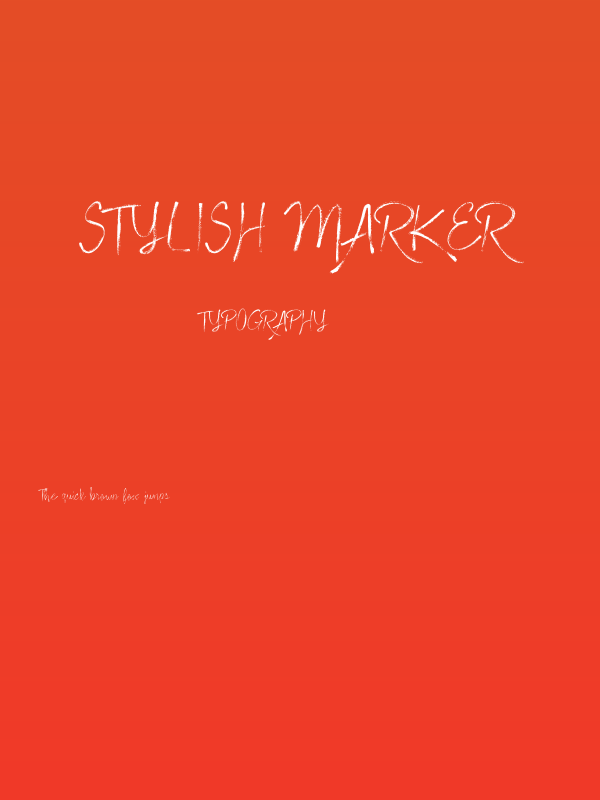 Stylish Marker Poster