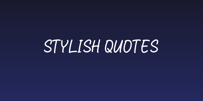 Stylish Quotes Social Header