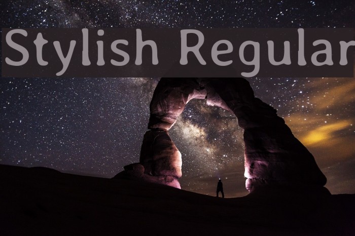 Stylish Regular Font examples
