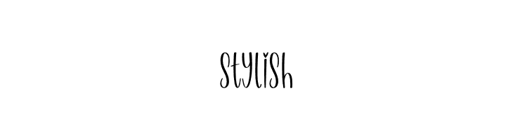 Stylish  免费字体下载