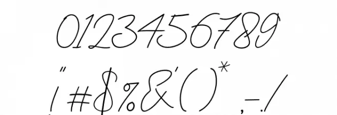 StylishScript Font OTHER CHARS