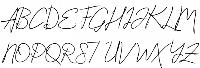 StylishScript 字体 大写