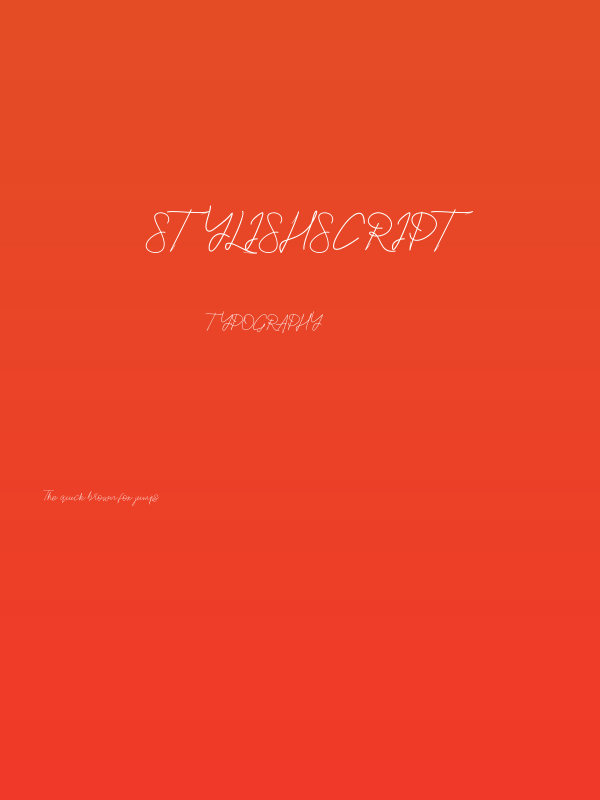 StylishScript Poster