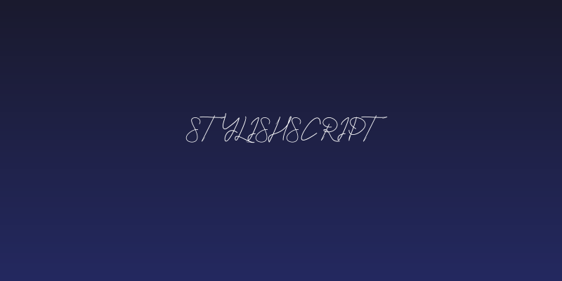 StylishScript Social Header