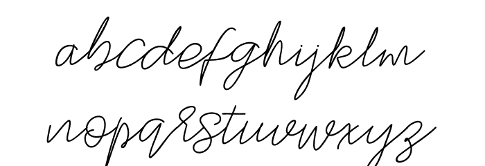 StylishScript Font LOWERCASE