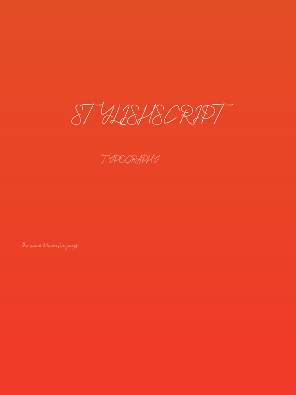 StylishScript Poster