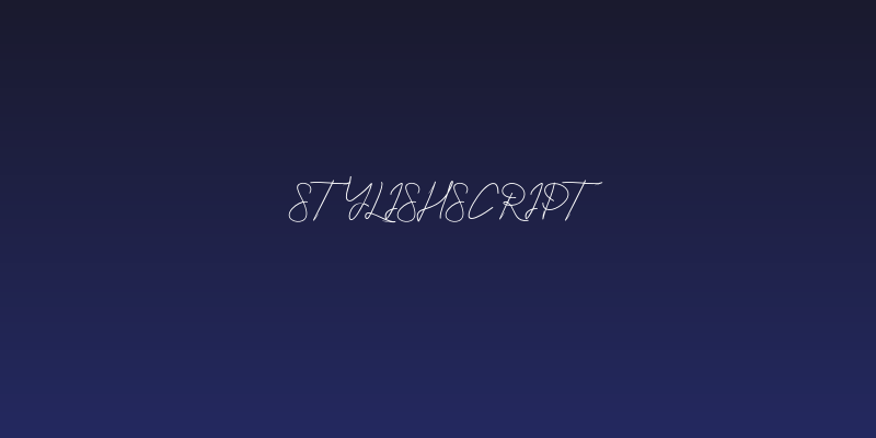StylishScript Social Header