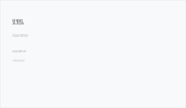 Stylish Business Card