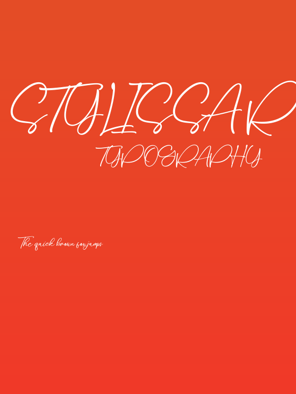 Stylissa Regular Poster