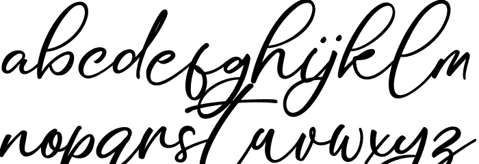 Stylissa Regular Font LOWERCASE