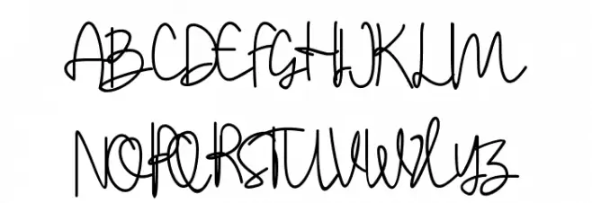 Stylistic Sign 字体 大写