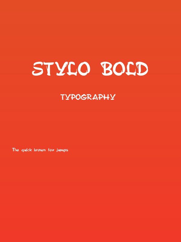 Stylo Bold Poster