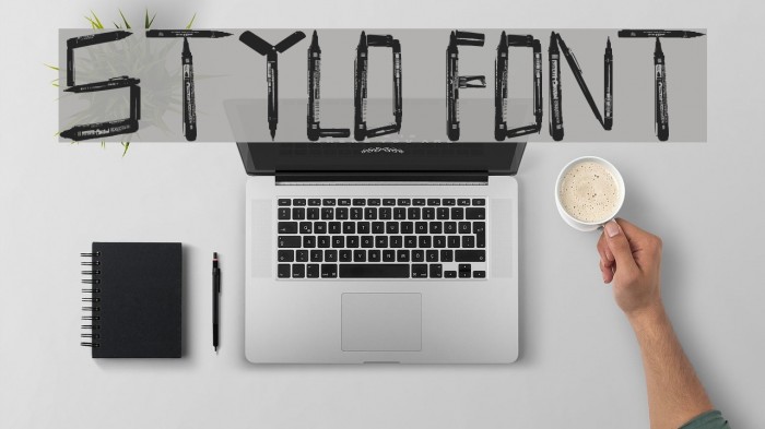 Stylo Font examples