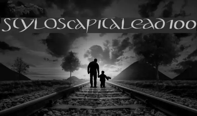 StylosCapitaleAD100 Font examples